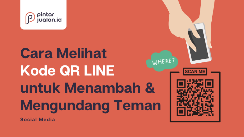 Cara melihat kode qr line untuk menambah & mengundang teman