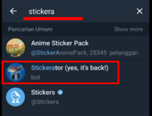 Cara membuat sticker telegram