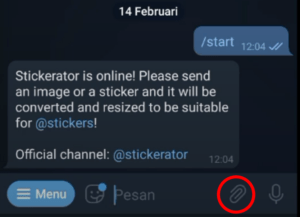 Cara membuat sticker telegram