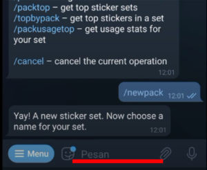 Cara membuat sticker telegram