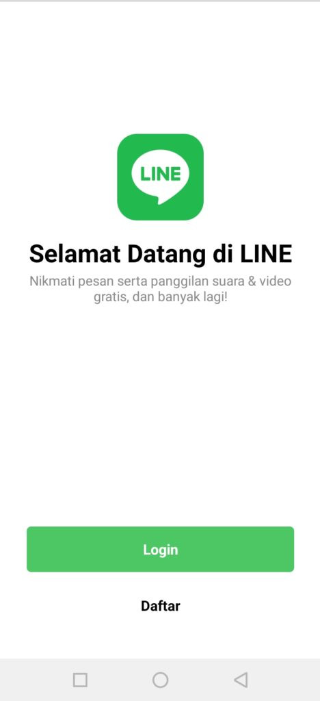 Login akun line