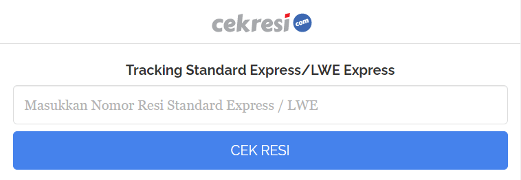 Cek resi pihak ketiga