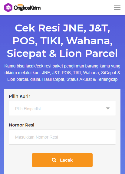 Cek resi pluginongkoskirim