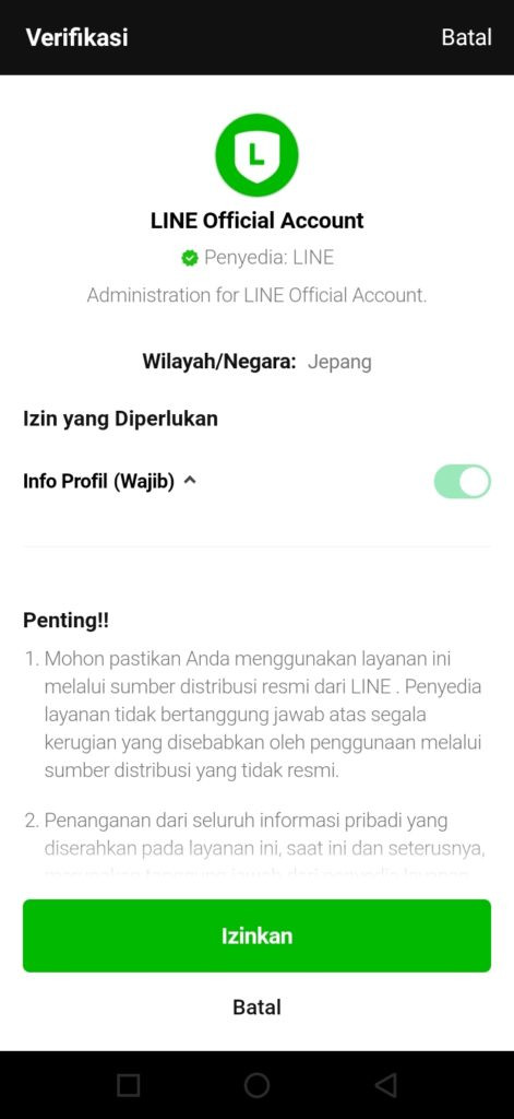 Aturan jualan di line shopping