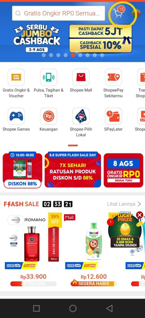 Login akun shopee