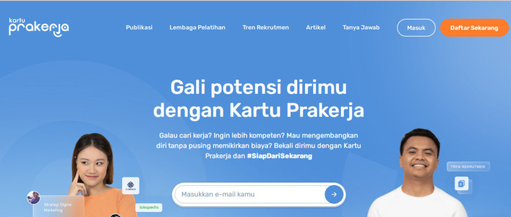 Daftar prakerja agar dapat uang dari pemerintah