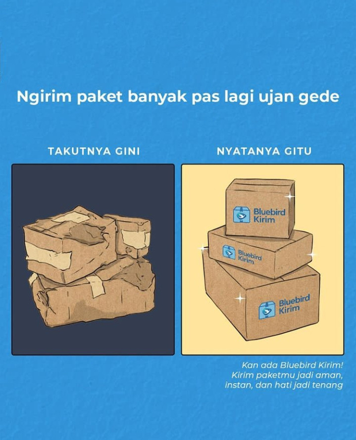 Paket bluebird aman