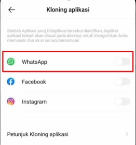 Cara instal 2 whatsapp di android