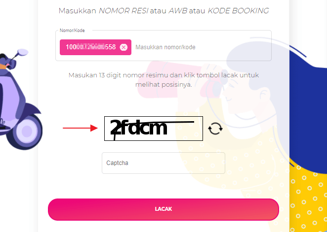 Kode captcha resi anteraja