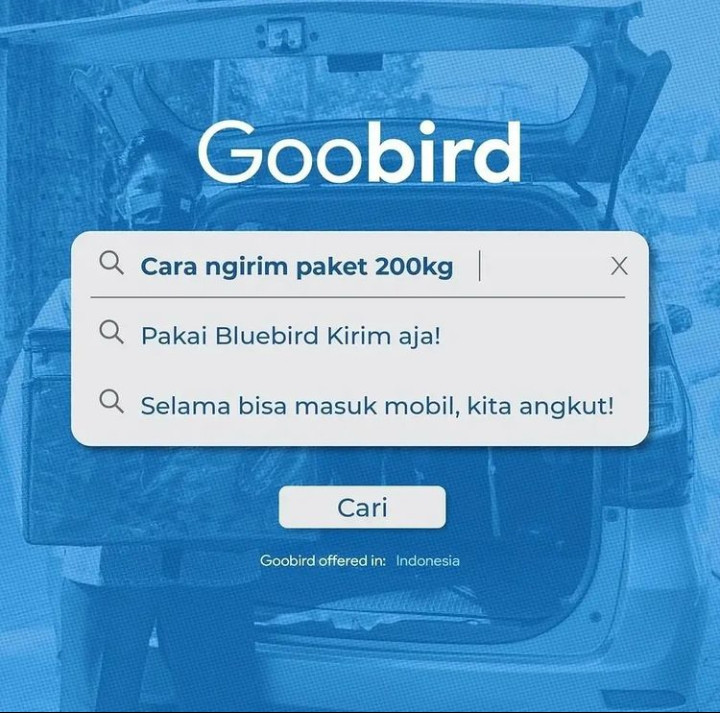 Cara menghitung ongkir bluebird kirim