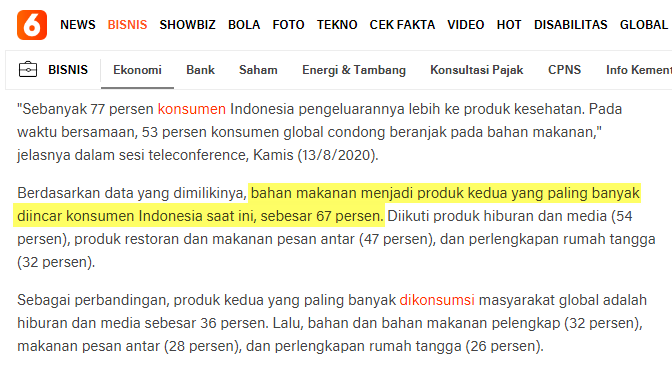 Peluang usaha makanan