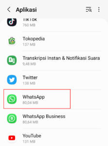 Cara menghapus whatsapp di android