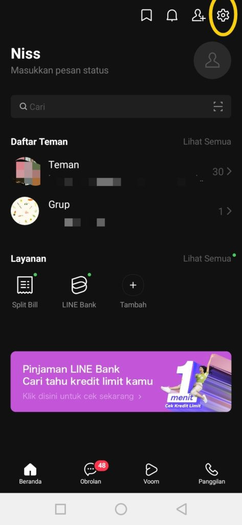 Cara mengatur line qr code