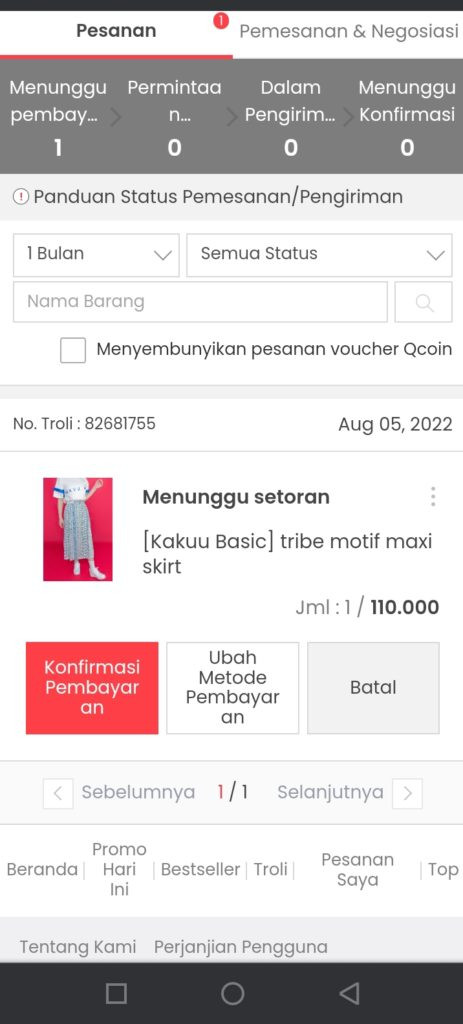 Cara belanja di qoo10