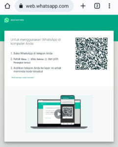 Cara scan barcode qr code whatsapp