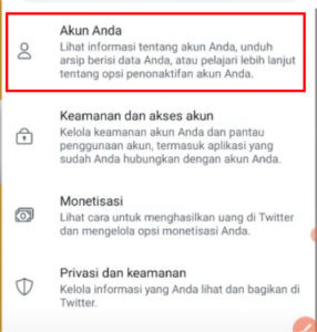 Cara mengetahui email twitter yang lupa