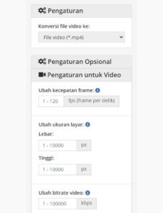 Cara ubah format video