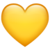 Yellow heart