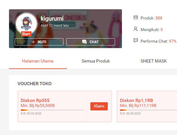 Online shop tangan pertama produk kecantikan korea