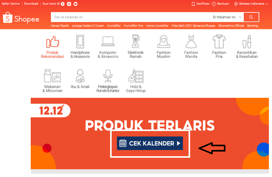 Panduan lengkap cek kalender shopee