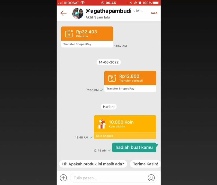 Bisakah transfer koin shopee ke akun lain