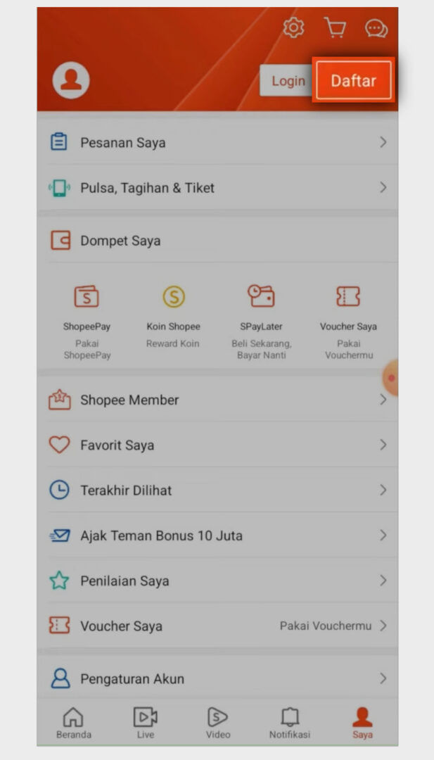 Rekber shopee - daftar