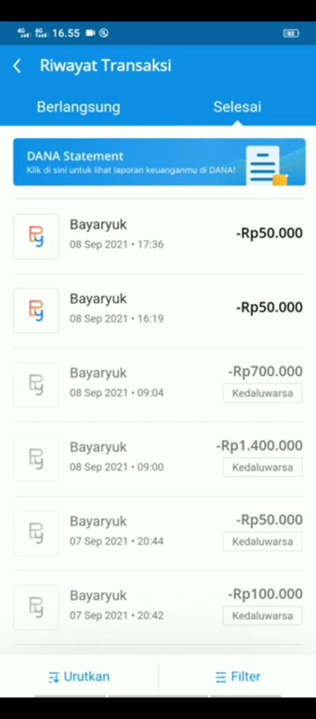 Cara mengembalikan uang dana ke rekening