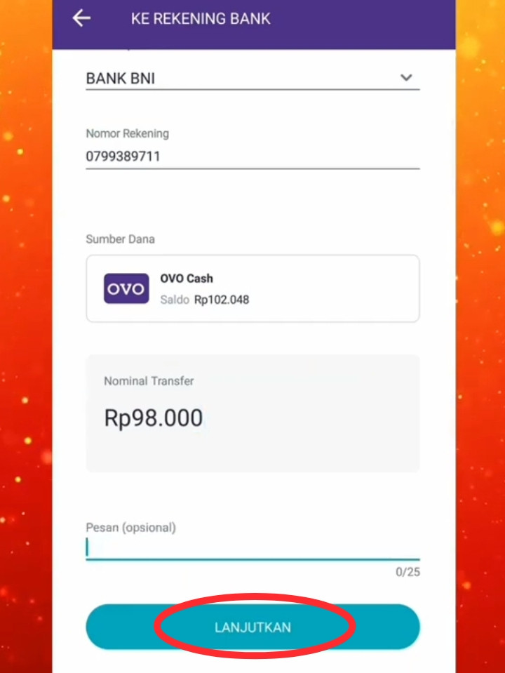 Cara transfer dari m banking bni ke ovo