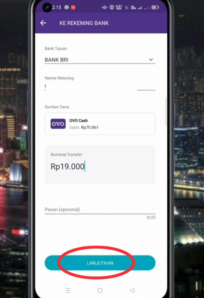 Cara transfer dari atm bri ke ovo
