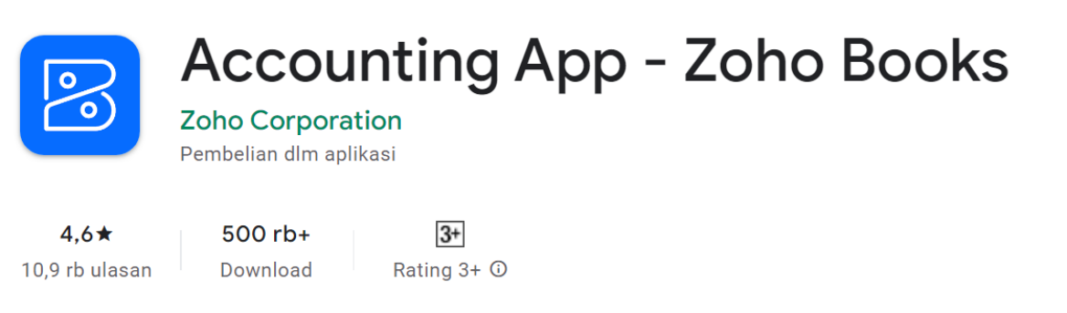 Aplikasi pengatur keuangan bisnis - accounting app zoho