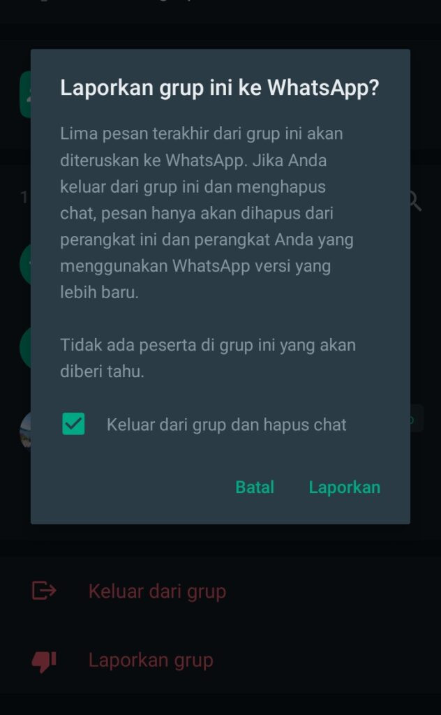 Bagaimana cara keluar grup wa tanpa ketahuan