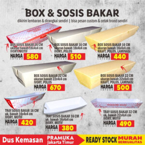 Box & tray sosis bakar