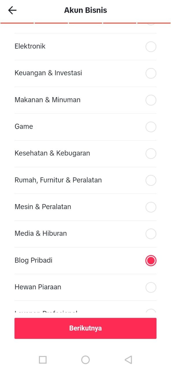 Cara daftar akun bisnis tiktok