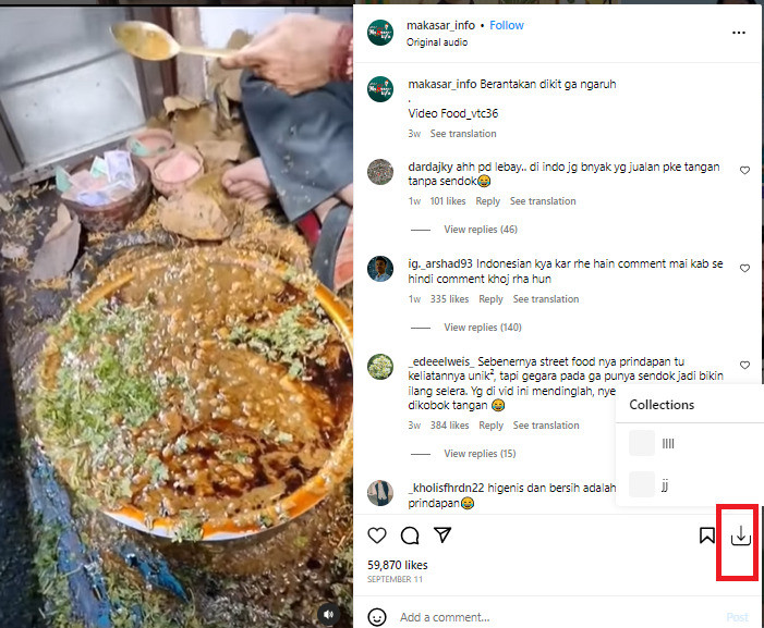 Cara download video di ig tanpa aplikasi tambahan