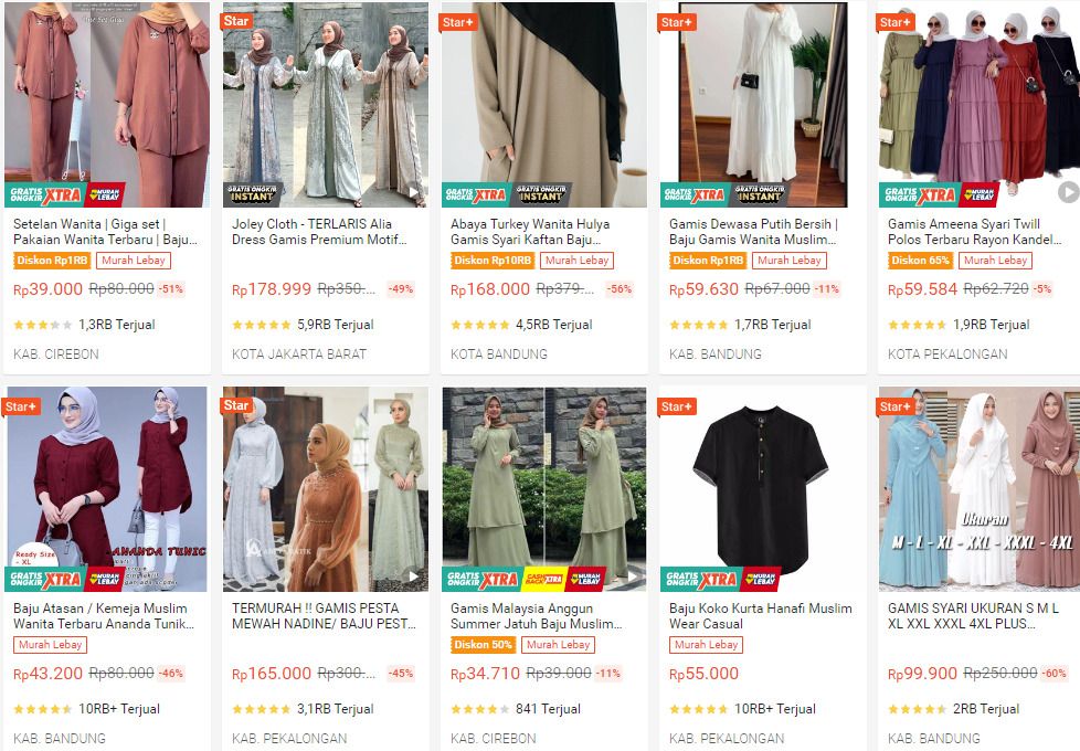 Cara mencari supplier baju muslim di marketplace