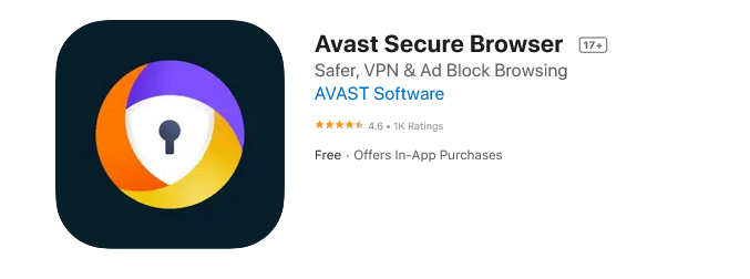 Aplikasi Browser - avast