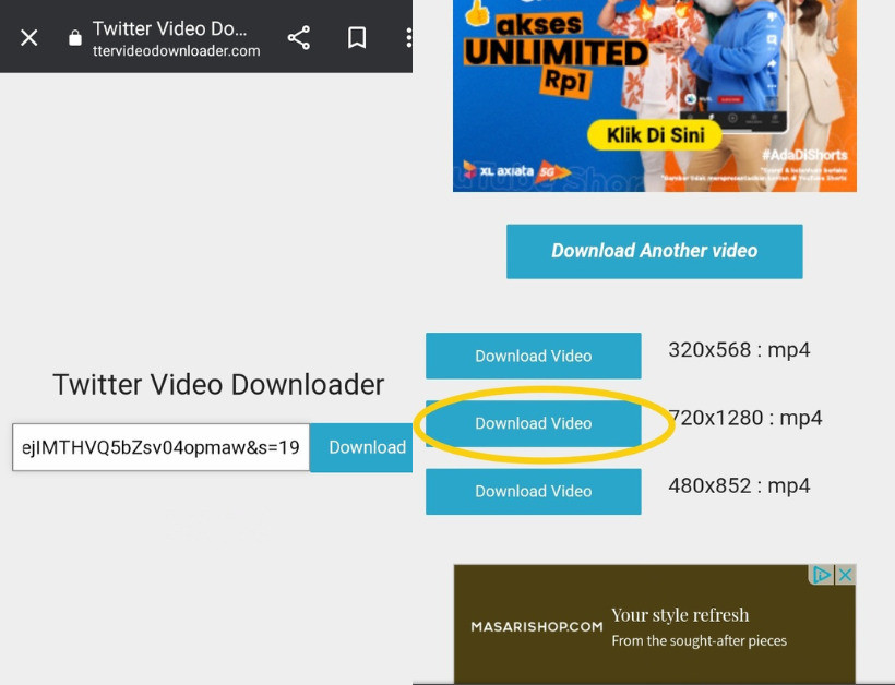 cara download video twitter tanpa apk