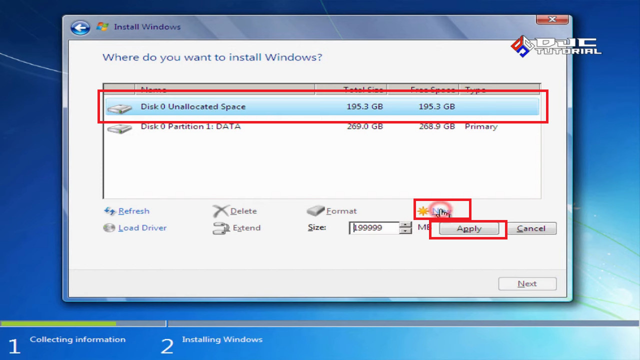 Cara instal windows 7