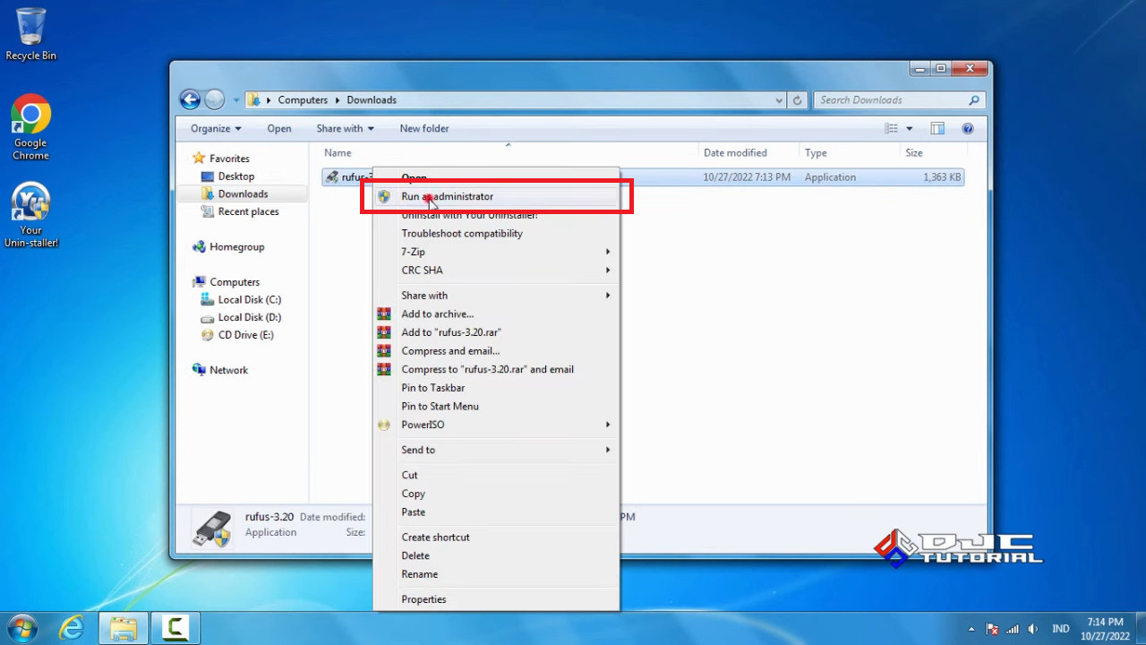 cara menginstal windows 7