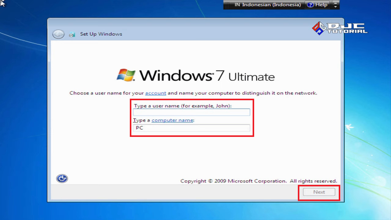 cara menginstal windows 7