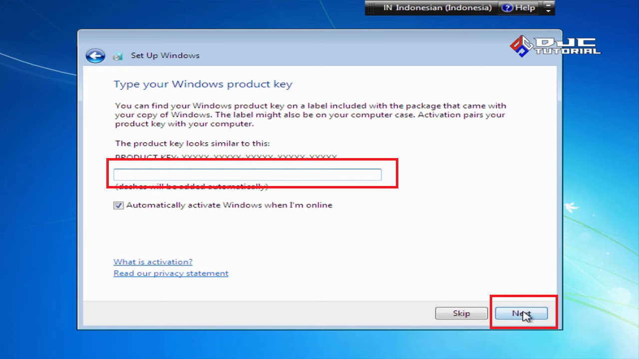 cara menginstal windows 7