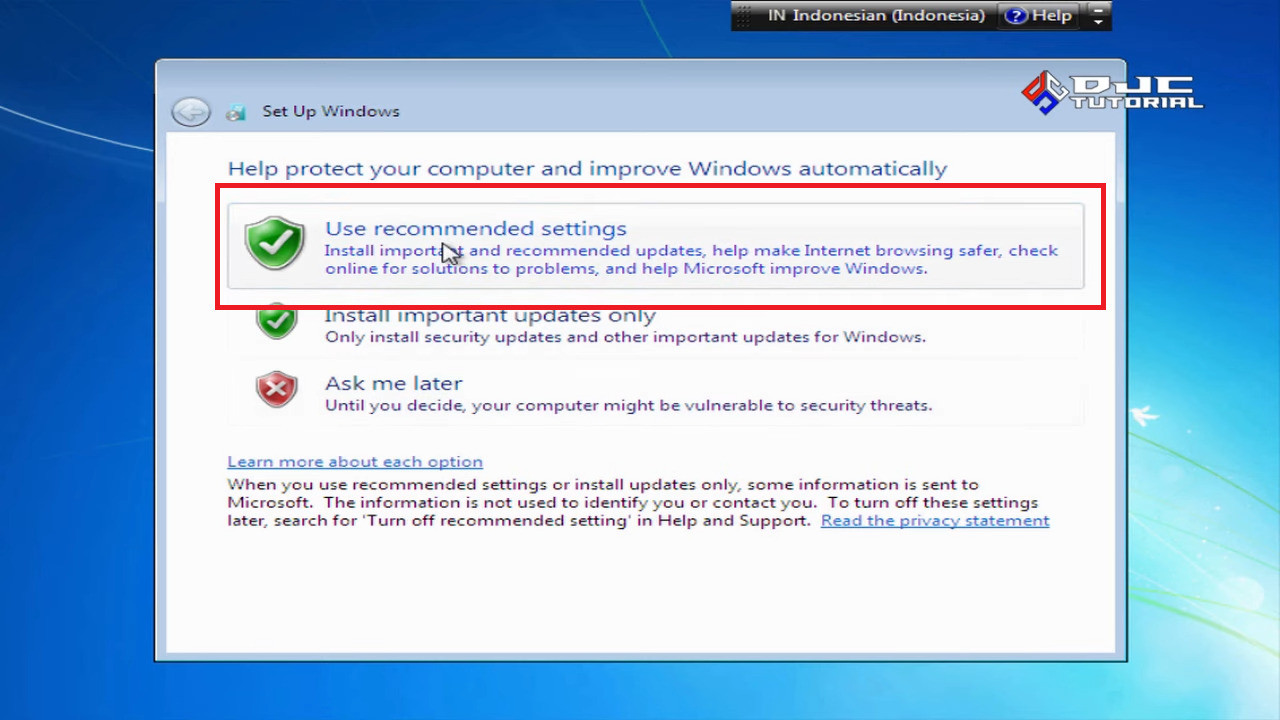 cara menginstal windows 7