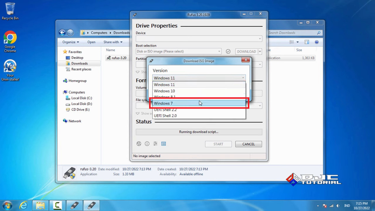 cara menginstal windows 7