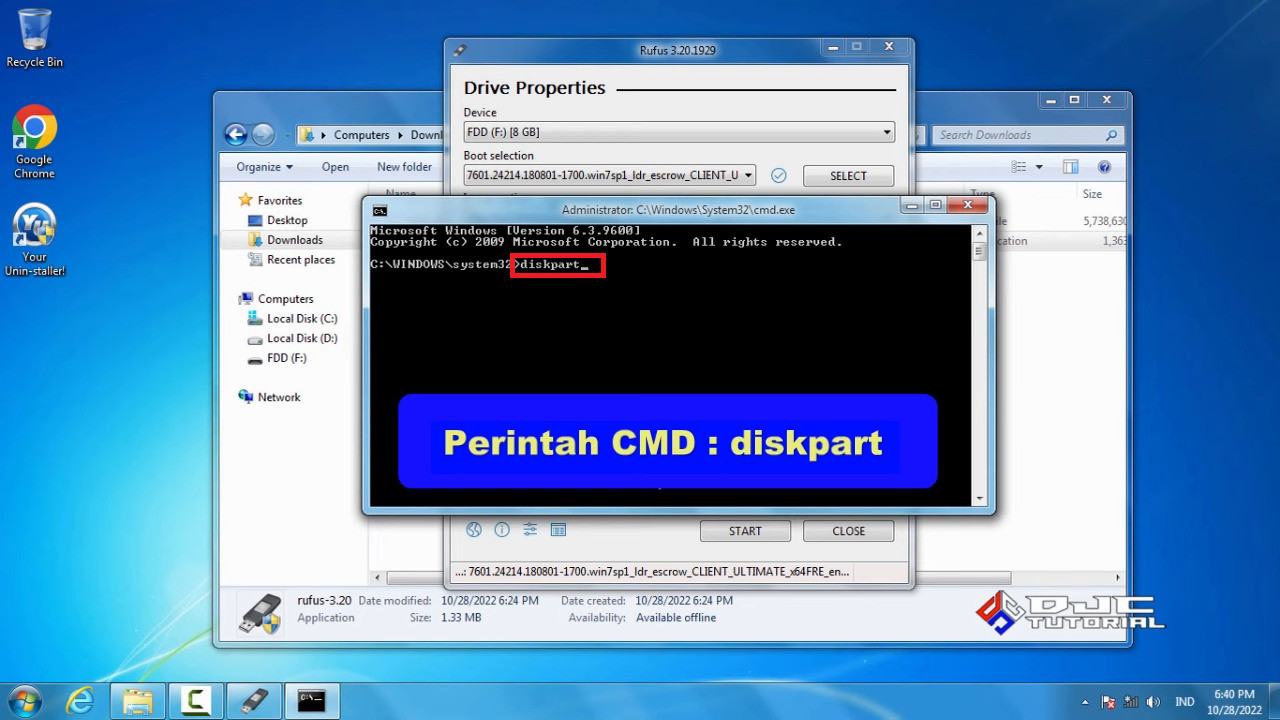 Cara instal windows 7 pakai flashdisk