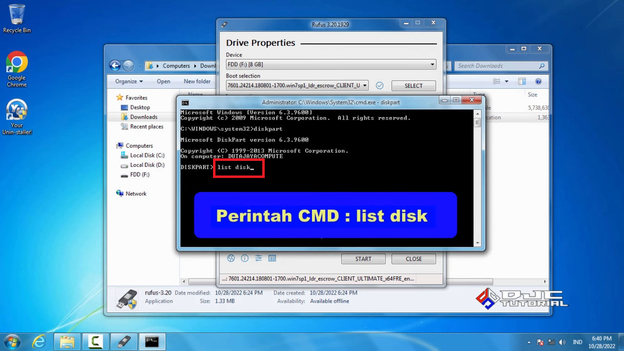 Cara instal windows 7 pakai flashdisk