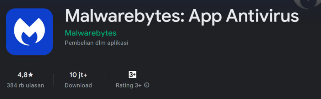 aplikasi antivirus - Malwarebytes