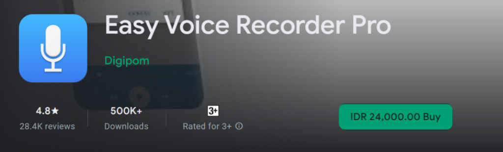 aplikasi perekam suara - easy voice recorder pro