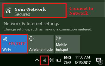 cara mengaktifkan icon wifi di laptop windows 10