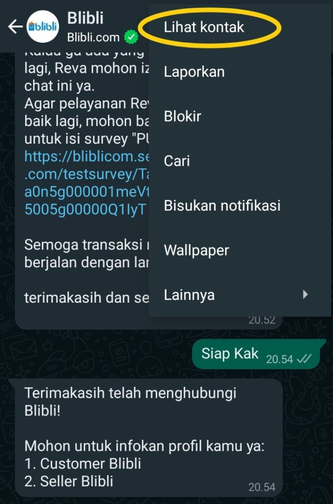 cara menghapus kontak wa di hp oppo a37