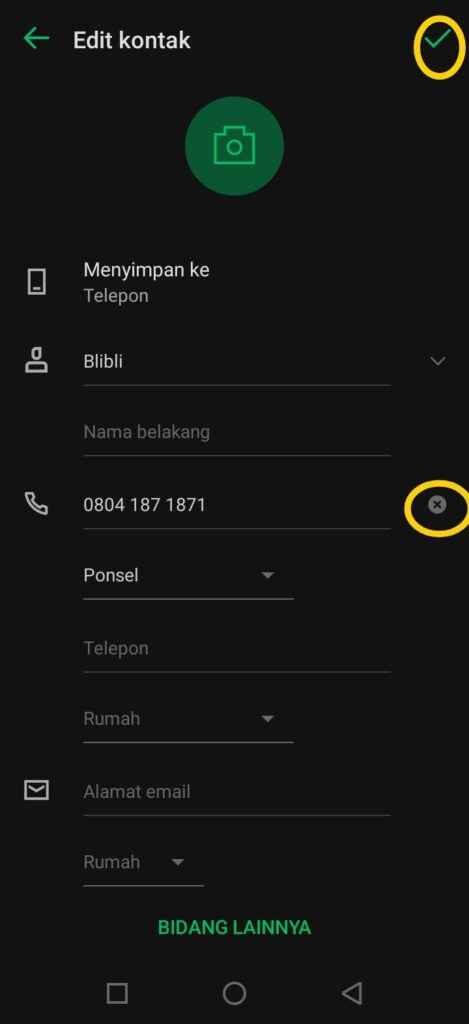 cara hapus kontak wa akun bisnis